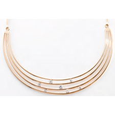 Victoria Rose gold színű fehér köves nyaklánc nyaklánc