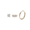  Victoria Rose gold színű fülbevaló 3 db-os