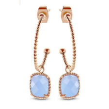 Victoria Rose gold színű kék köves fülbevaló fülbevaló
