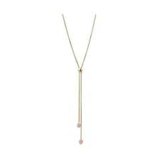  Victoria Rose gold színű rózsaszín köves nyaklánc nyaklánc