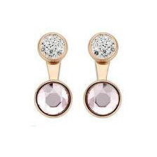 VICTORIA Rose gold színű színes köves fülbevaló fülbevaló