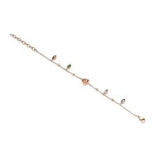  Victoria Rose gold színű színes köves karkötő karkötő