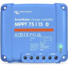 Victron Energy Napelem töltésszabályozó MPPT 12 V, 24 V 15 A (SCC075015060R) napelem