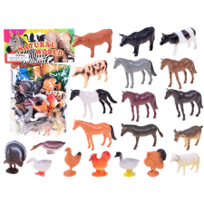 Vidám farm állatok 20 darabos figurakészlet játékfigura