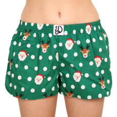  Vidám női bő szárú boxeralsók Dedoles Mikulás és Rudolf (DWLB002) L