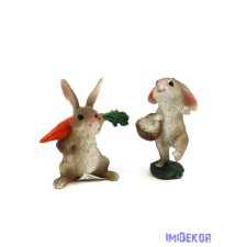  Vidám nyuszi figura 8cm dekorációs kellék