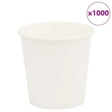 vidaXL 1000 db fehér papír kávéscsészék 4oz 100ml party kellék