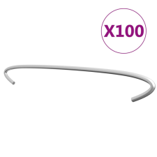 vidaXL 100 db horganyzott acél gabionhorog 50 cm kerti dekoráció