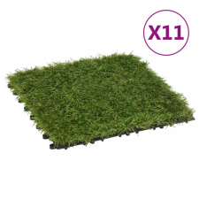 vidaXL 11 db zöld műgyeptégla 30 x 30 cm kerti dekoráció