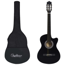 vidaXL 12 darabos 6 húros kék akusztikus western gitárszett 38" gitár és basszusgitár