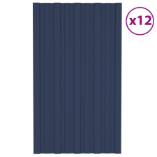 vidaXL 12 db antracitszürke horganyzott acél tetőpanel 80 x 45 cm építőanyag