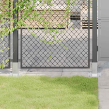 vidaXL 12 db horganyzott acélból oszlopalapok négyzet alakúak 61x61 mm kerti bútor