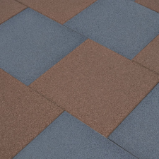 vidaXL 12 db szürke ütéscsillapító gumilap 50 x 50 x 3 cm építőanyag