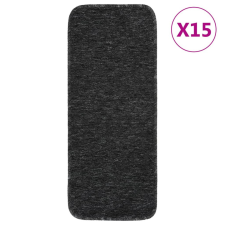 vidaXL 15 db antracitszürke csúszásmentes lépcsőszőnyeg 60 x 25 cm lakástextília