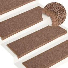 vidaXL 15 db barna lépcsőszőnyeg 65x21x4 cm lakástextília