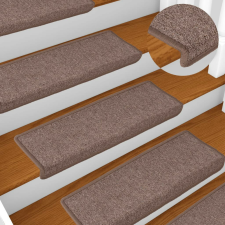 vidaXL 15 db barna lépcsőszőnyeg 65x21x4 cm lakástextília