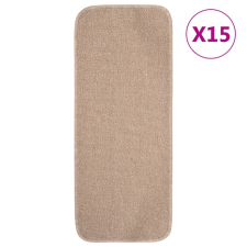 vidaXL 15 db bézs csúszásmentes lépcsőszőnyeg 60 x 25 cm lakástextília