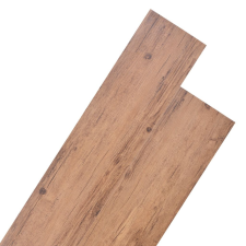 vidaXL 18 db barna PVC padlóburkolólap 5,26 m² lakástextília