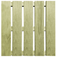 vidaXL 18 db zöld fa padlólap 50 x 50 cm (276431) járólap