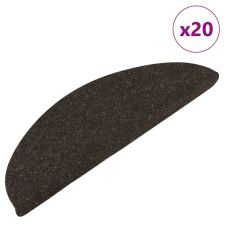 vidaXL 20 db antracitszürke öntapadó lépcsőszőnyeg 56 x 17 x 3 cm lakástextília