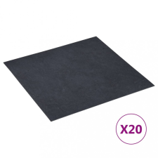 vidaXL 20 db fekete márvány mintás öntapadó pvc padlólap 1,86 m² dekorburkolat