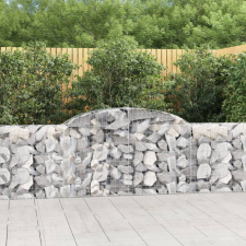 vidaXL 20 db íves horganyzott vas gabion kosár 300x30x80/100 cm bútor