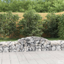 vidaXL 20 db íves horganyzott vas gabion kosár 300x50x40/60 cm kerti tárolás