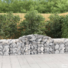 vidaXL 20 db íves horganyzott vas gabion kosár 300x50x60/80 cm kerti tárolás