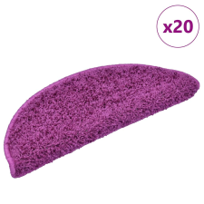 vidaXL 20 db lila lépcsőszőnyeg 65x21x4 cm lakástextília
