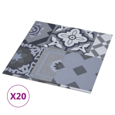 vidaXL 20 db színes mintás öntapadó PVC padlólap 1,86 m² (330169) építőanyag