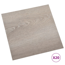 vidaXL 20 db tópszínű öntapadó PVC padlólap 1,86 m² (330155) járólap