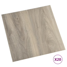 vidaXL 20 db tópszínű öntapadó PVC padlólap 1,86 m² (330157) járólap