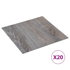 vidaXL 20 db világosbarna öntapadó PVC padlólap 1,86 m² dekorburkolat