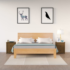 vidaXL 2 darab mézbarna tömör fenyőfa éjjeliszekrény 50x35x61,5 cm bútor