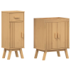 vidaXL 2 darabos Fürdőszoba Bútor Szett Szilárd Fa Fenyő (3334188)