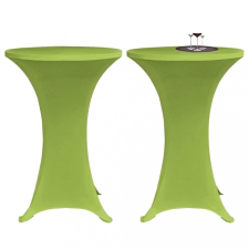 vidaXL 2 db 70 cm zöld nyújtható asztalterítő lakástextília