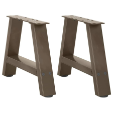 vidaXL 2 db A-alakú acél dohányzóasztal láb 30x(30-31) cm bútor