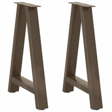 vidaXL 2 db A-alakú Acél Dohányzóasztal Láb - 60x72-73cm bútor