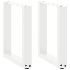 vidaXL 2 db acél fehér dohányzóasztal lábak U-alakú 28x(42-43) cm bútor