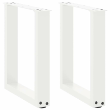 vidaXL 2 db acél fehér dohányzóasztal lábak U-alakú 38x(42-43) cm bútor