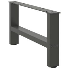vidaXL 2 db antracit acél dohányzóasztal lábak 30×70 cm bútor