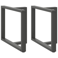vidaXL 2 db antracit acél étkezőasztal lábak T-alakú 100x35x(72-73) cm bútor