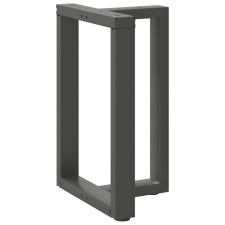 vidaXL 2 db antracit acél étkezőasztal lábak T-alakú 50x35x(72-73) cm bútor