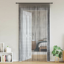 vidaXL 2 db antracit zsinórfüggöny 140 x 250 cm lakástextília