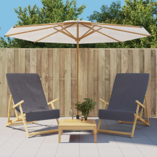 vidaXL 2 db antracitszürke 400 GSM szövet strandtörölköző 60 x 135 cm lakástextília