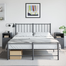 vidaXL 2 db antracitszürke acél éjjeliszekrény 34,5x39x62 cm bútor