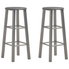 vidaXL 2 db antracitszürke MDF bárszék (284387) bútor