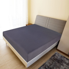 vidaXL 2 db antracitszürke pamutdzsörzé gumis lepedő 90 x 200 cm lakástextília