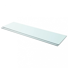 vidaXL 2 db átlátszó üveg paneles polc 110 x 30 cm kerti bútor