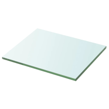 vidaXL 2 db átlátszó üveg paneles polc 20 x 20 cm (3051544) bútor